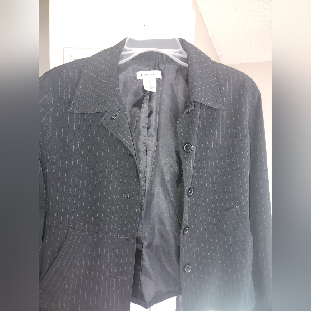 Pin striped suit jacket